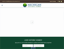 Tablet Screenshot of michiganhistorichomesforsale.com